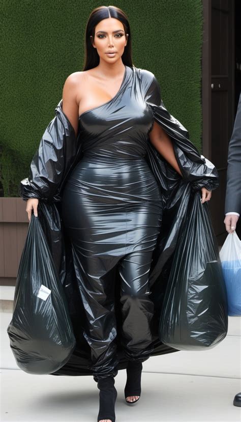 kim kardashian trash bag.